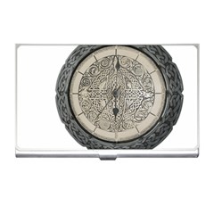 Clock Celtic Knot Time Celtic Knot Business Card Holders by Nexatart