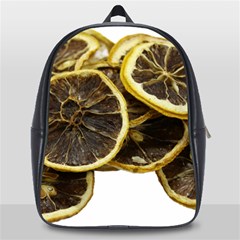 Lemon Dried Fruit Orange Isolated School Bags(large)  by Nexatart