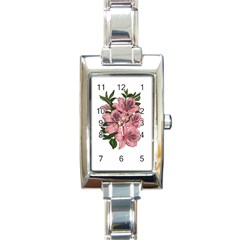 Orchid Rectangle Italian Charm Watch by Valentinaart