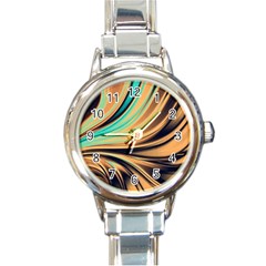 Colors Round Italian Charm Watch by ValentinaDesign