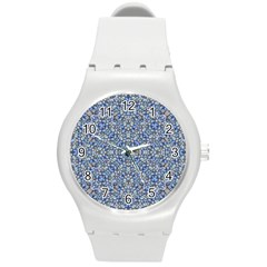 Geometric Luxury Ornate Round Plastic Sport Watch (m) by dflcprints