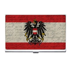 Vintage Flag - Austria Business Card Holders by ValentinaDesign