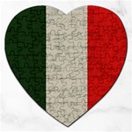 Vintage flag - Italia Jigsaw Puzzle (Heart) Front