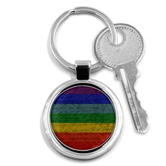 Vintage Flag - Pride Key Chains (round)  by ValentinaDesign