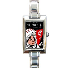 Valentina Tereshkova Rectangle Italian Charm Watch by Valentinaart