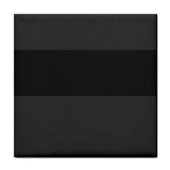 Gray And Black Thick Stripes Tile Coasters by digitaldivadesigns