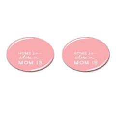 Home Love Mom Sexy Pink Cufflinks (oval) by Mariart