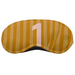 Number 1 Line Vertical Yellow Pink Orange Wave Chevron Sleeping Masks by Mariart