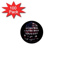 Usa Bowling  1  Mini Buttons (100 Pack)  by Valentinaart