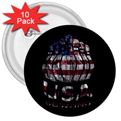 Usa Bowling  3  Buttons (10 Pack)  by Valentinaart