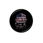 USA Bowling  Hat Clip Ball Marker Front