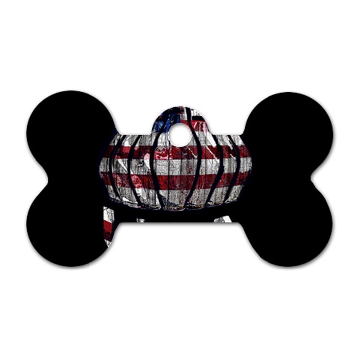 USA Bowling  Dog Tag Bone (One Side)