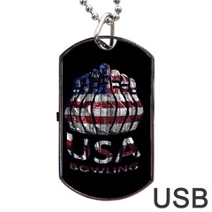 Usa Bowling  Dog Tag Usb Flash (one Side) by Valentinaart