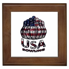 Usa Bowling  Framed Tiles by Valentinaart