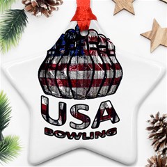 Usa Bowling  Ornament (star) by Valentinaart