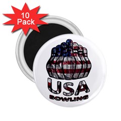 Usa Bowling  2 25  Magnets (10 Pack)  by Valentinaart