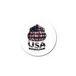 USA Bowling  Golf Ball Marker (10 pack) Front