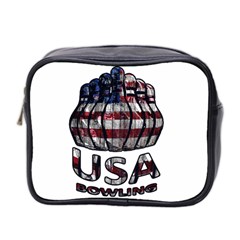 Usa Bowling  Mini Toiletries Bag 2-side by Valentinaart