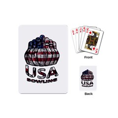 Usa Bowling  Playing Cards (mini)  by Valentinaart