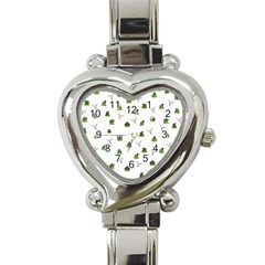 Cactus Pattern Heart Italian Charm Watch by Valentinaart