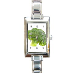 Broccoli Bunch Floret Fresh Food Rectangle Italian Charm Watch by Nexatart