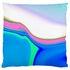 Aurora Color Rainbow Space Blue Sky Purple Yellow Green Large Cushion Case (one Side) by Mariart