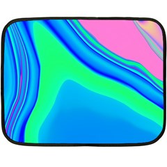 Aurora Color Rainbow Space Blue Sky Double Sided Fleece Blanket (mini)  by Mariart