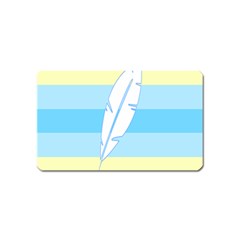 Feather Flags Magnet (name Card) by Mariart