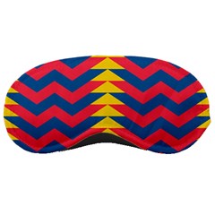 Lllustration Geometric Red Blue Yellow Chevron Wave Line Sleeping Masks by Mariart