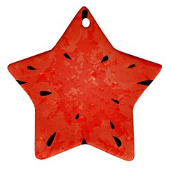 Summer Watermelon Design Ornament (star) by TastefulDesigns