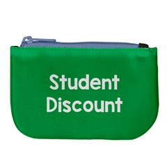 Student Discound Sale Green Large Coin Purse by Mariart