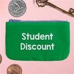 Student Discound Sale Green Large Coin Purse Front