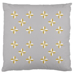 Syrface Flower Floral Gold White Space Star Large Cushion Case (one Side) by Mariart