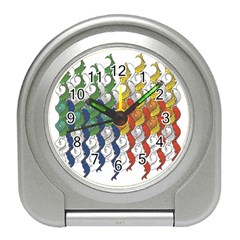 Rainbow Fish Travel Alarm Clocks by Mariart