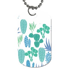 Green Leave Dog Tag (one Sided) by pushu