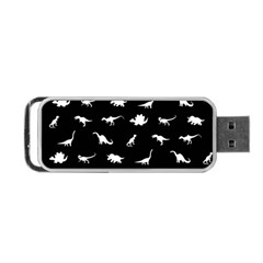 Dinosaurs Pattern Portable Usb Flash (one Side) by Valentinaart