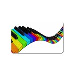 Rainbow piano  Magnet (Name Card) Front