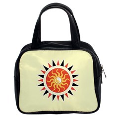 Yin Yang Sunshine Classic Handbags (2 Sides) by linceazul