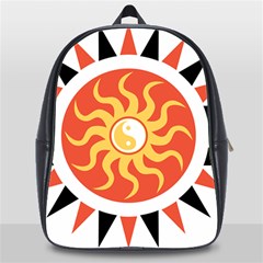 Yin Yang Sunshine School Bags (xl)  by linceazul