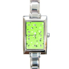 Decorative Dots Pattern Rectangle Italian Charm Watch by ValentinaDesign