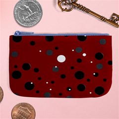 Decorative Dots Pattern Large Coin Purse by ValentinaDesign