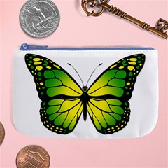 Green Butterfly Large Coin Purse by linceazul