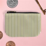 Pattern Background Green Lines Mini Coin Purses Front