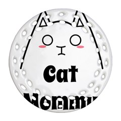 Love My Cat Mommy Round Filigree Ornament (two Sides) by Catifornia