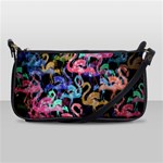 Flamingo pattern Shoulder Clutch Bags Front