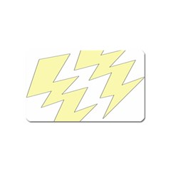 Lightning Yellow Magnet (name Card) by Mariart