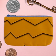 Orange Shades Wave Chevron Line Large Coin Purse by Mariart