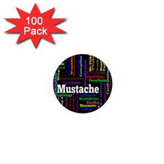 Mustache 1  Mini Magnets (100 Pack)  by Mariart