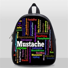 Mustache School Bags (small)  by Mariart