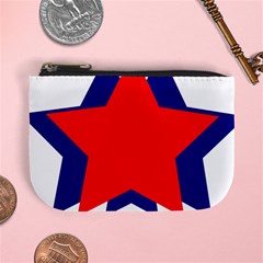 Stars Red Blue Mini Coin Purses by Mariart